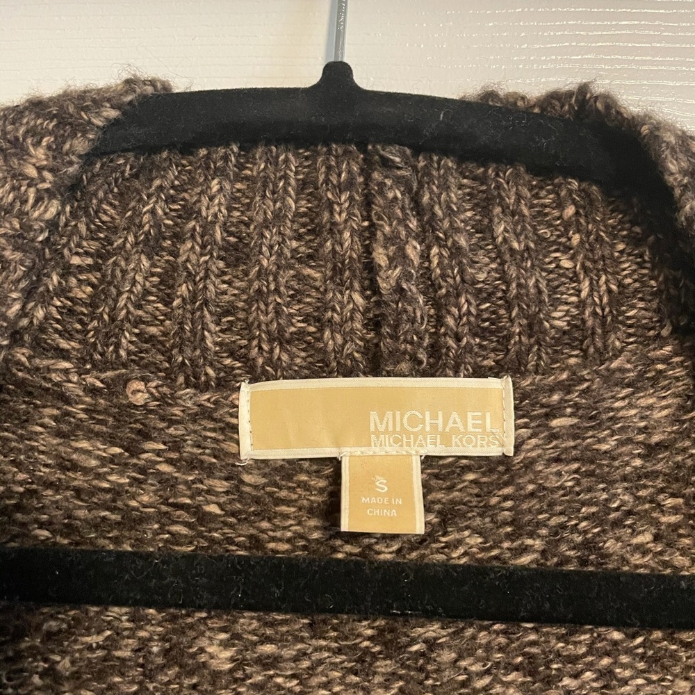 MICHAEL KORS BROWN CARDIGAN - Picture 2 of 2